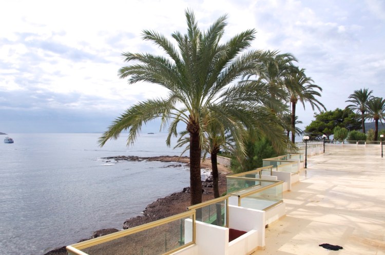 bright sunny day - hotel view