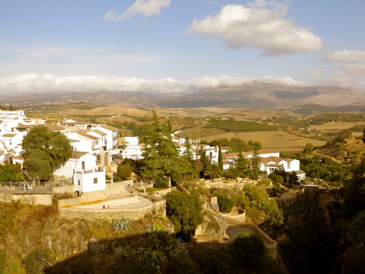 View with the mountains in the background