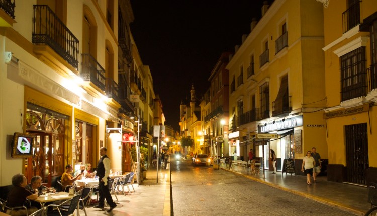 We arrived late but it was a bustling scene on the street